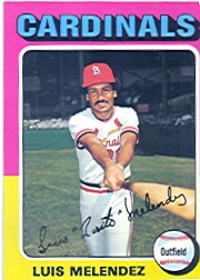1975 Topps Mini Baseball Cards      353     Luis Melendez